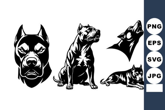 Black White Pitbull Dog Vector – A Designer's Review
