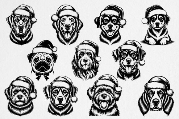 Christmas Dog Faces Bundle