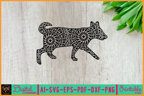 Dog Animal Mandala 26: An Embroidery Designer's Take