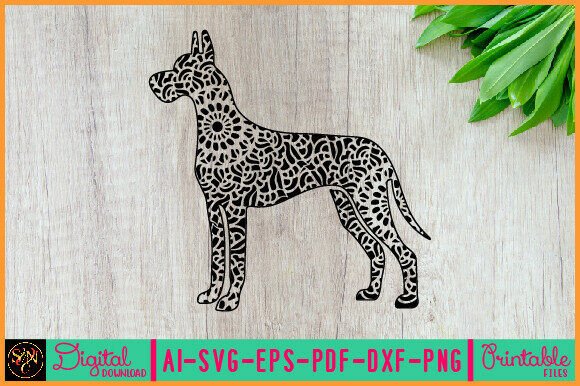 Dog Animal Mandala 33: Real Embroidery Test