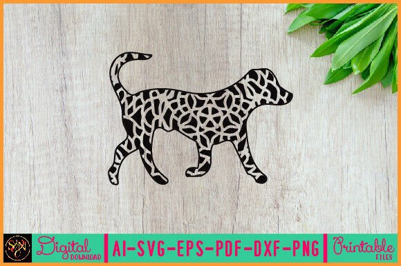 Dog Animal Mandala, Animal Silhouette 3