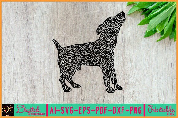 Dog Animal Mandala, Animal Silhouette 30