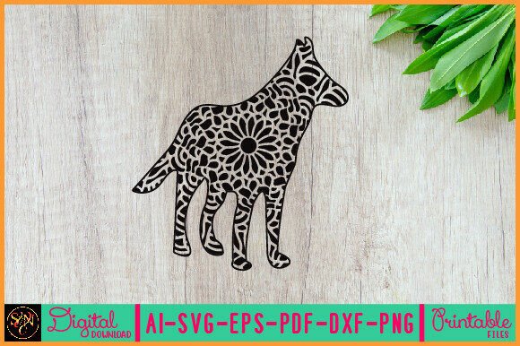Dog Animal Mandala, Animal Silhouette 4