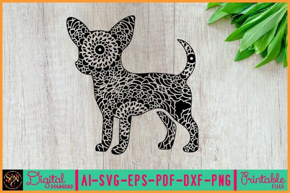Dog Animal Mandala, Animal Silhouette 41