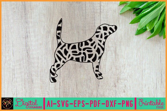 Dog Animal Mandala, Animal Silhouette 6