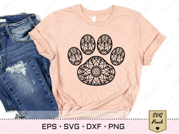 Dog Paw Mandala SVG