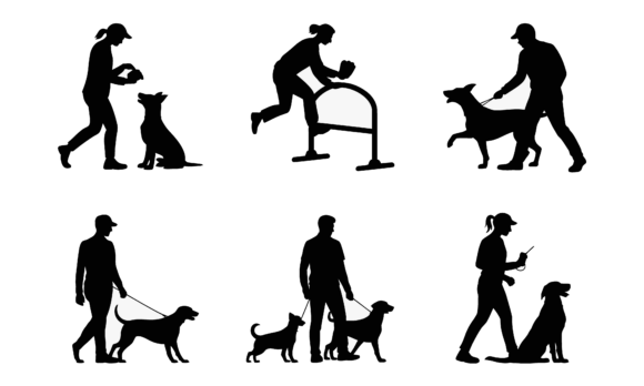 Dog Training and Obedience Silhouettes