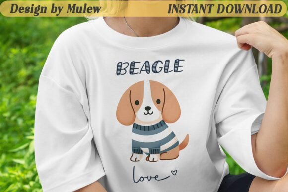Minimalist Beagle Dog Sublimation PNG Review