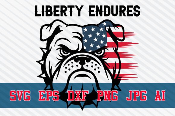 Patriotic English Bulldog 4th of July