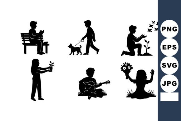 People Dog Guitar Gardening Silhouettes Embroidery Review