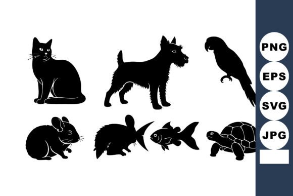 Silhouette Animals Vector Shapes