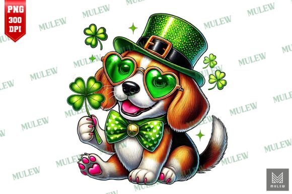 St Patrick's Day Beagle Dog PNG Review